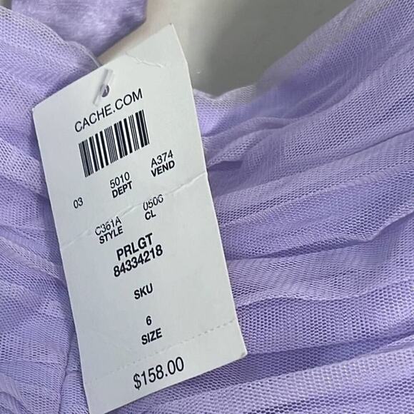 CACHE ALTER BACK PROM WEDDING‎ DRESS SIZE 6 - Picture 4 of 9